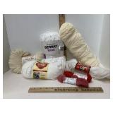 Bernat Red Heart Aunty Lydiaï¿½s Cream & White Yarns