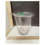 Clear Glass Candle Holder/ Vase/Ice Bucket