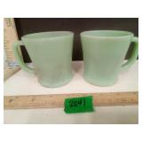 FireKing Jadeite D-Handle Mugs 2