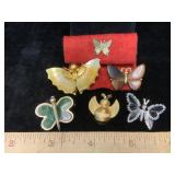 Butterflies & Bees Pins Brooches Trifari ?