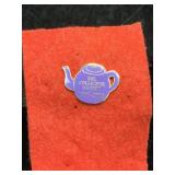 UHL Collector Society 1985-2005 Pin Teapot Purple