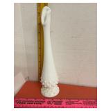 Vtg Fenton Swung Milk Glass Hobnail Vase