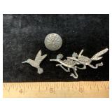Man In The Maze & Roadrunners & Hummingbird Pins