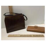 Vintage Alligator Purse & Leather Wallet