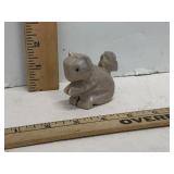 Small Soapstone Squirrel Figure