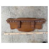 Antique Wooden Clock Shelf