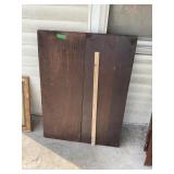 Old Wooden Pump Organ Panel Approx 30 x 40
