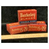 Vintage Berkeley Razor Blades 3 Boxes