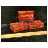 Vintage Berkeley Razor Blades 3 Boxes
