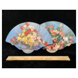 Vtg Terre Haute Tri Fold Fans Patrick J. Ryan