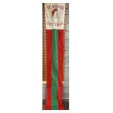 Santa Banners Hung In Downtown Terre Haute 1940's