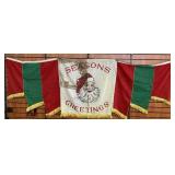 Santa Banners Hung In Downtown Terre Haute 1940's