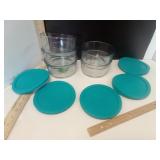 AnchorHocking  1 qt Baking Dishes 5 & Lids 5