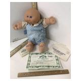 Cabbage Patch Doll w Birth Certificate & info
