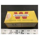Winchester Center Fire Cartridges 44SP