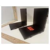 Black L-Shaped metal Shelf Or Bracket Pieces w