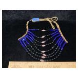 Multi Row Tribal Choker Native American Beaded