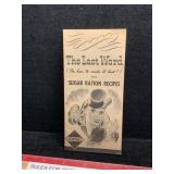 Vintage Skelgas Sugar Rations Recipe Book