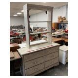 Chest Of Drawers w/ Attached Bookcase