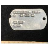 WWII Women's Army Dog Tag Karen Cartwright