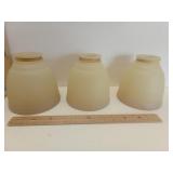 Amber Tinted /Frosted Glass Lamp Shades 3