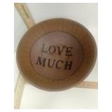 Brown Texturized  Inspirational  Decor Bowl