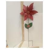 Hobby Lobby Metal Poinsettia Stake for Outdoor