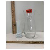 Vases 2 Milk Glass
