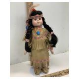 Vintage Native American Porcelain Doll