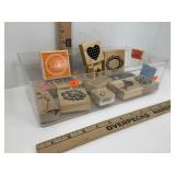 Wood Block Stamps & Clear Bin