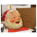 Goodman Vtg Lighted 2 Ft Santa Face In Box