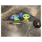 Alien Flag Halloween Hat & Glow Necklace