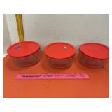 Pyrex 1 Qt Bowls Lids