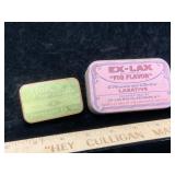 Vintage Tins Ex-Lax & Star Type Cleaner
