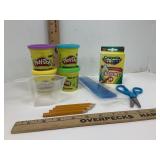 Play Doh & Crayons & Golf Pencils