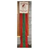 Santa Banners Hung In Downtown Terre Haute 1940's