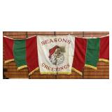 Santa Banners Hung In Downtown Terre Haute 1940's
