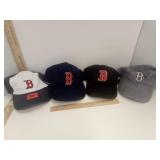 Boston Red Socks 4 Ball Caps