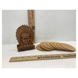Montreal Quebec Coaster Holder & Cork Coasters
