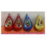 MCM Plastic Teardrop Diorama Ornaments