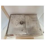 Metal Hoosier Cabinet Bread Drawer w Sliding Lid