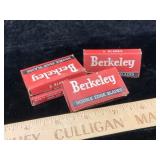 Vintage Berkeley Razor Blades 4 Boxes