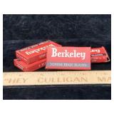 Vintage Berkeley Razor Blades 4 Boxes