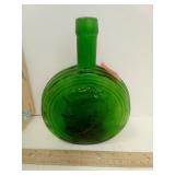 Viking Green Glass JFK Bottle w