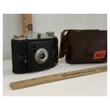 1940s Ansco Flash Clipper Camera & Case Camera