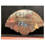 Vtg Trifold Cardboard Handfan David Webb & Sons
