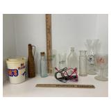 Various Glasswares Bottles & Vases & Beer