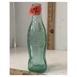 Vintage Coca Cola Glass Bottle Light Green Contour