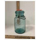 Ball Ideal Jar Wire Top Aqua Blue