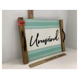 Unwind Wooden Snack Tray